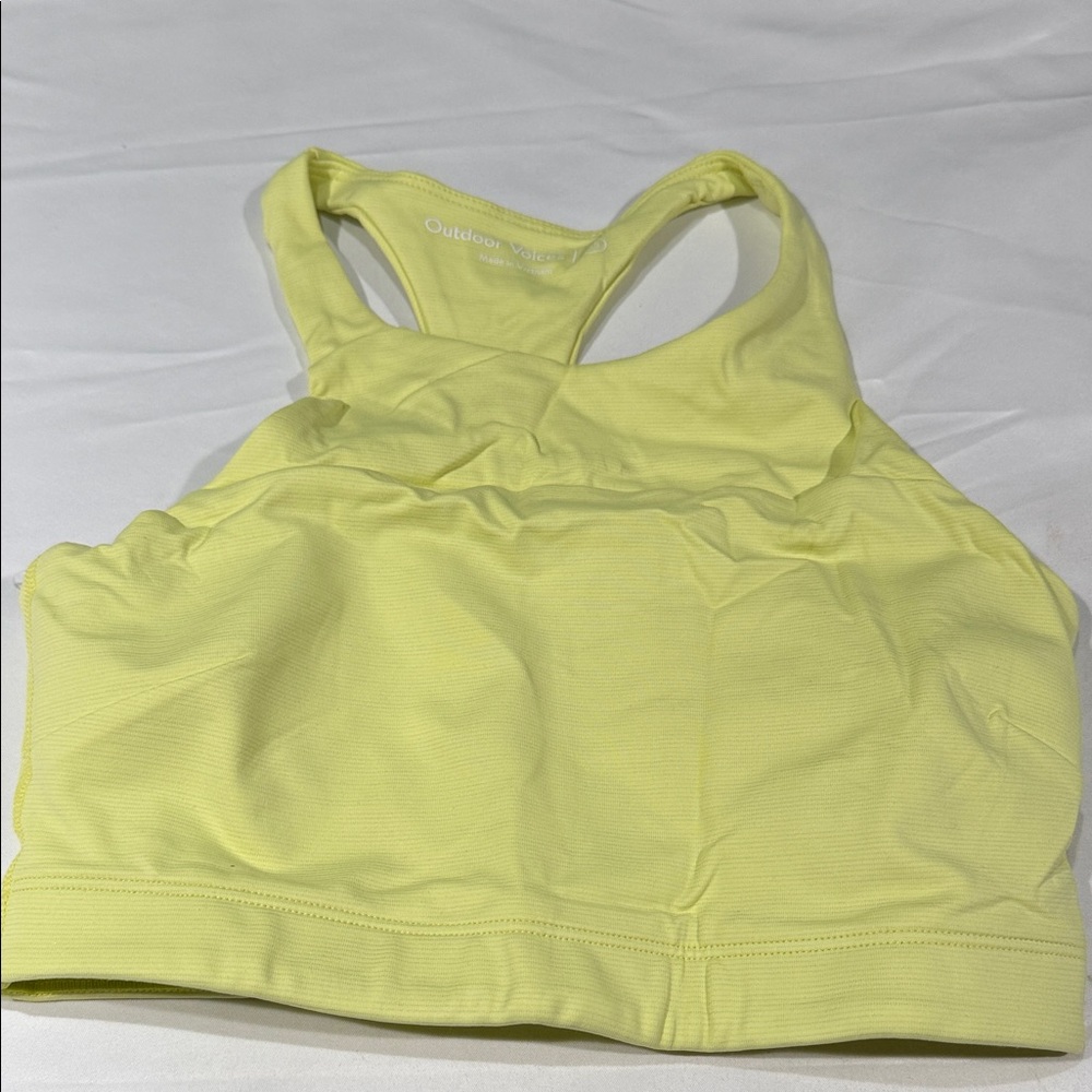 Outdoor Voices Bright Gecko Move Free Crop Top XS